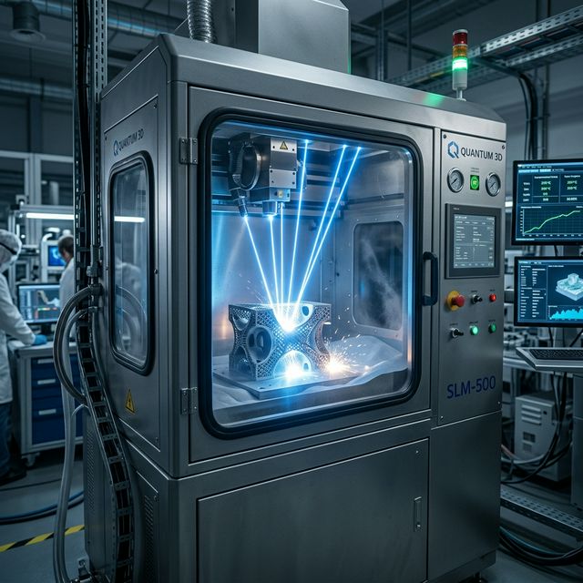 Proceso de impresión 3D metálica SLM para piezas industriales